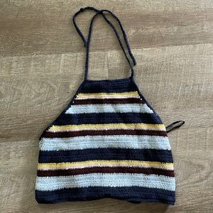 Garage Crochet Halter Top